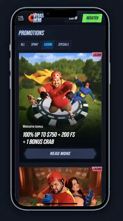 Vegashero mobile casino