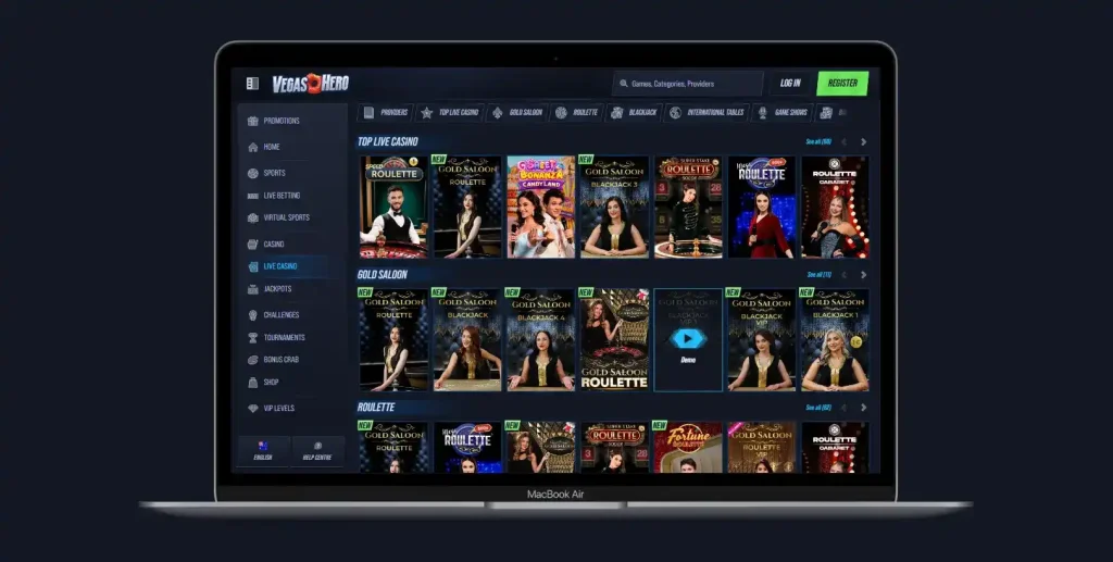 Vegashero Casino online